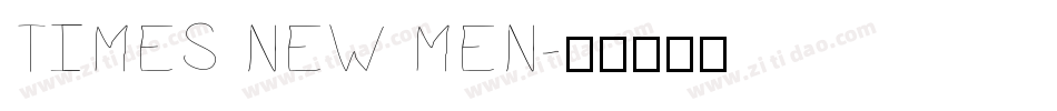 TIMES NEW MEN字体转换